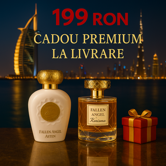 Pachet 2 produse, Fallen Angel by Asten si Opulent Musk by Lattafa, 100 ml+ Cadou surpriza la livrare!